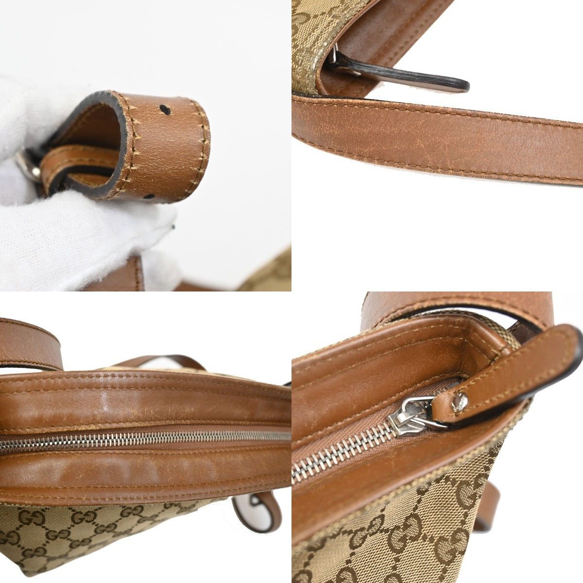 Gucci Gucci Web Loop Shoulder Bag GG Canvas Size ONE SIZE - 12 Thumbnail