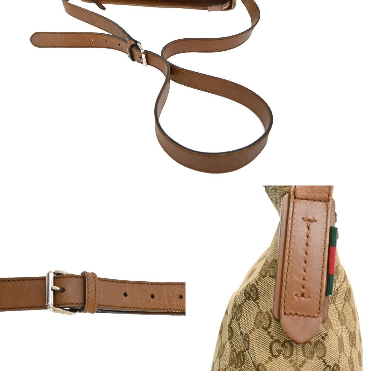 Gucci Gucci Web Loop Shoulder Bag GG Canvas Size ONE SIZE - 11 Thumbnail