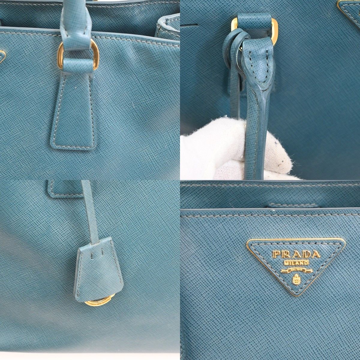 Prada Prada Double Zip Lux Tote Saffiano Leather Size ONE SIZE - 6 Thumbnail