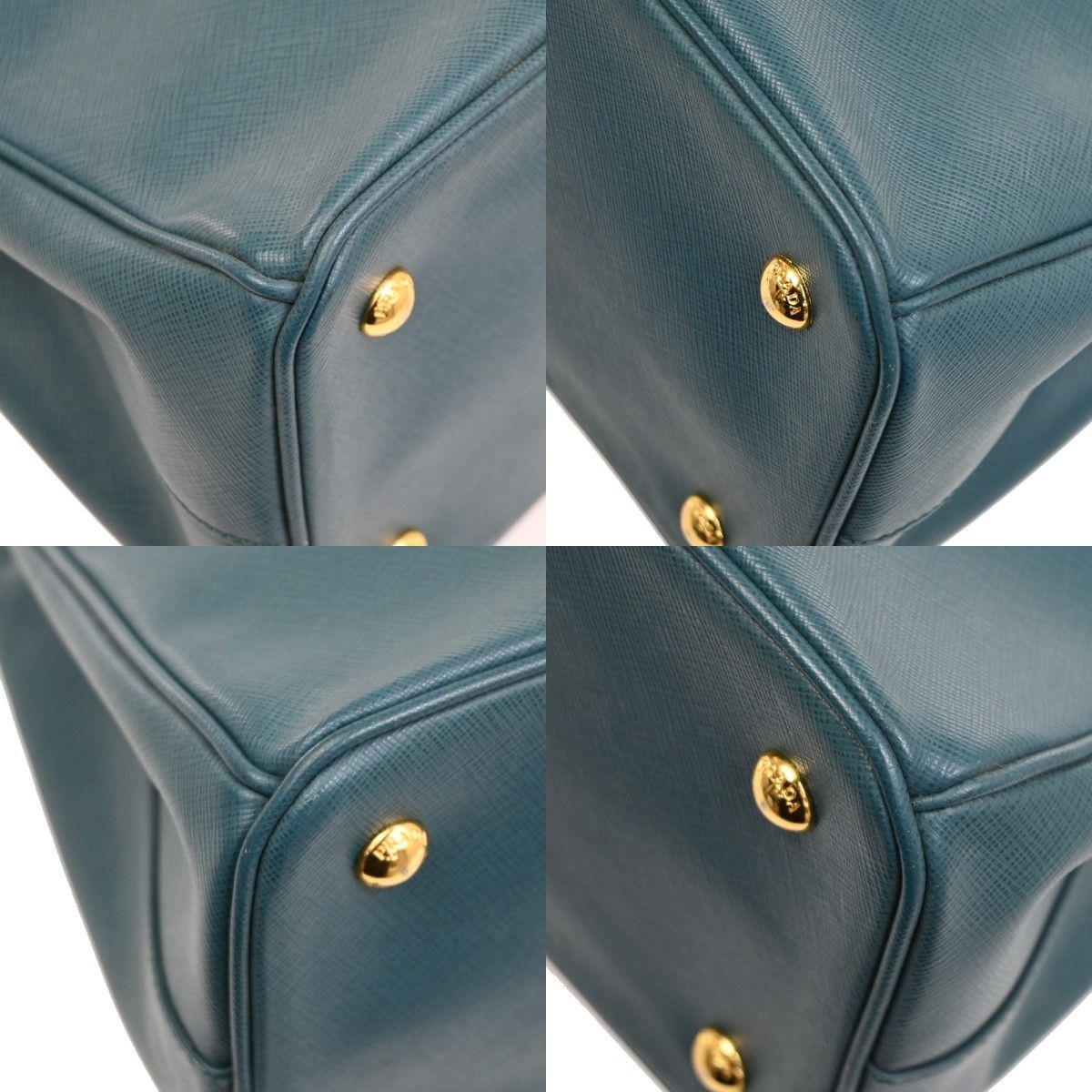 Prada Prada Double Zip Lux Tote Saffiano Leather Size ONE SIZE - 9 Thumbnail
