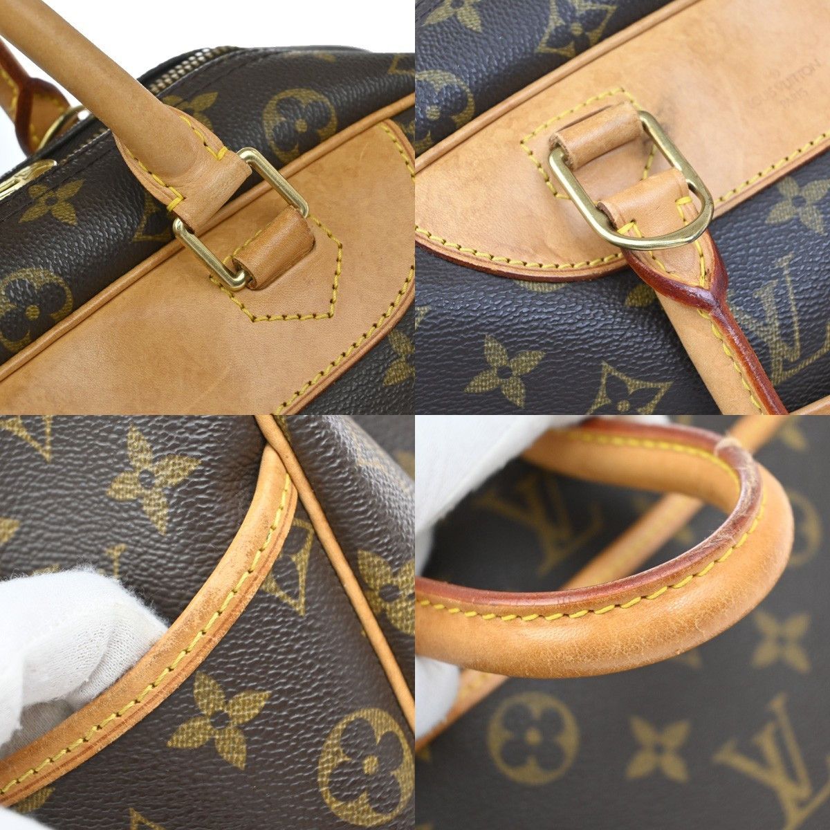 Louis Vuitton Louis Vuitton Deauville Handbag Monogram Canvas Size ONE SIZE - 12 Thumbnail