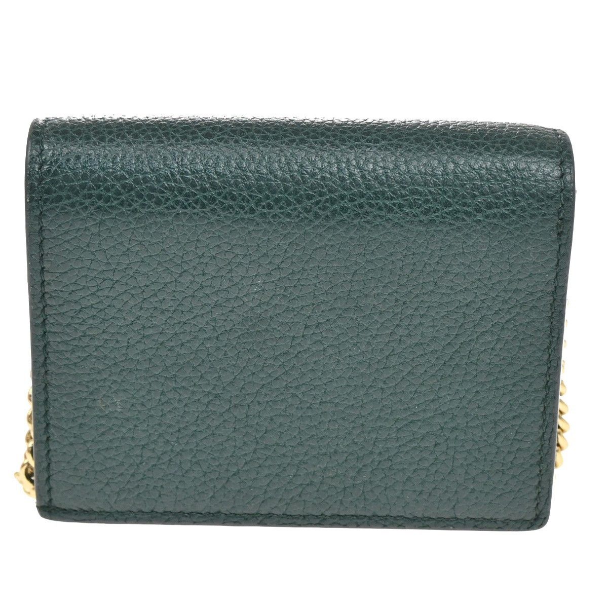 Gucci Gucci Zumi Chain Card Case Leather Size ONE SIZE - 2 Thumbnail