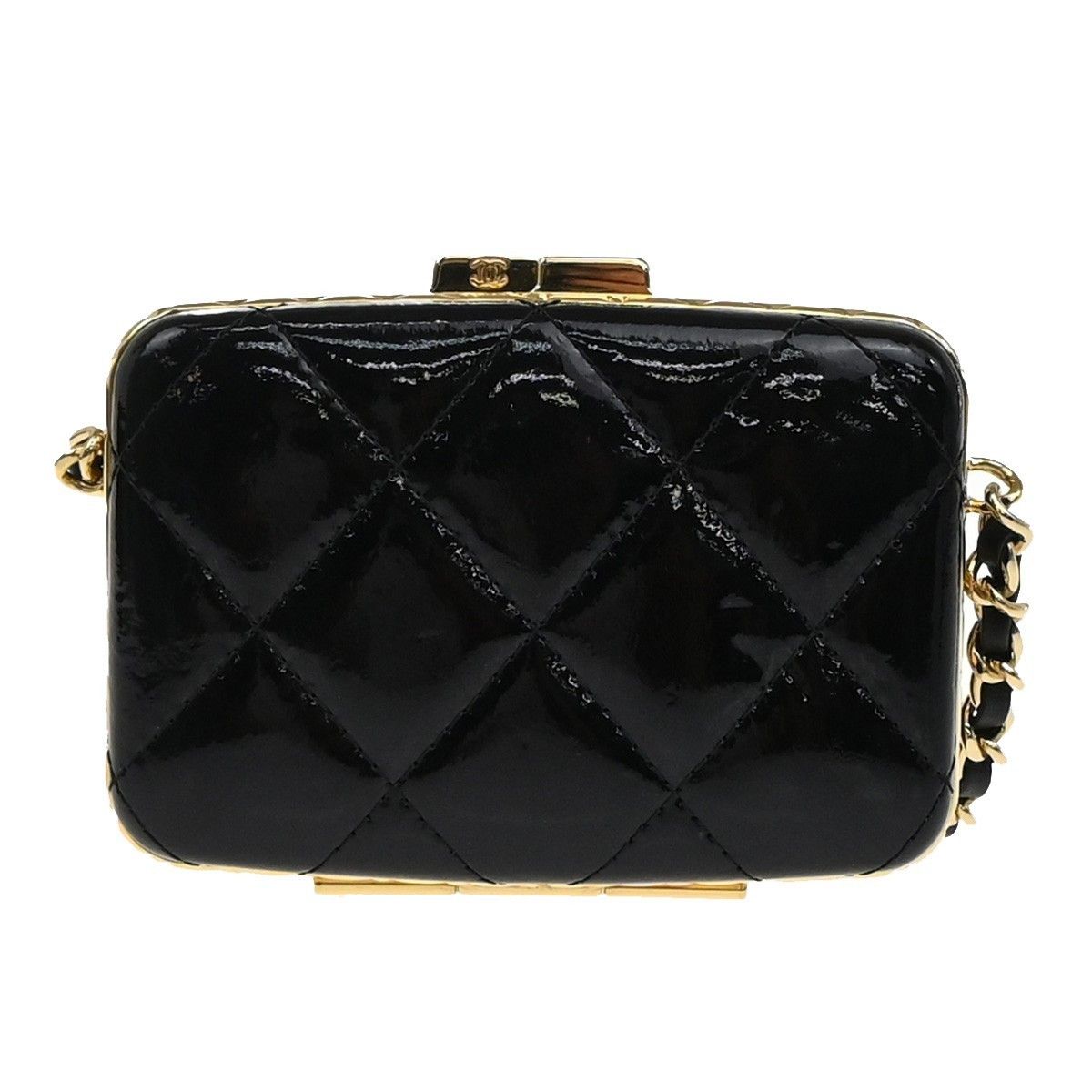 Chanel Chanel Framed Box Clutch with Chain Quilted Patent Size ONE SIZE - 2 Thumbnail