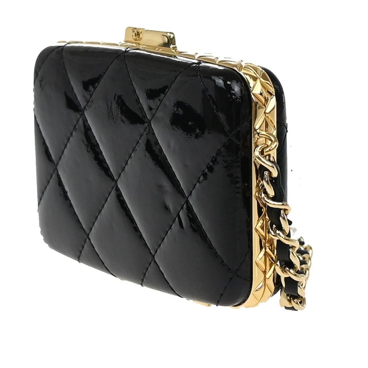 Chanel Chanel Framed Box Clutch with Chain Quilted Patent Size ONE SIZE - 4 Thumbnail