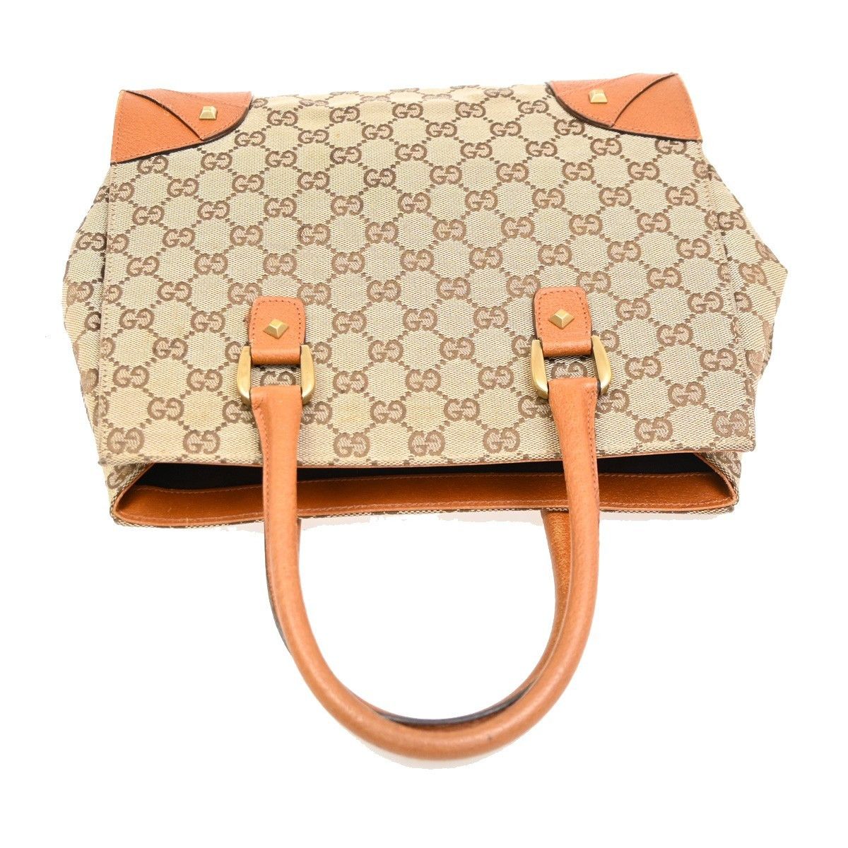 Gucci Gucci Nailhead Tote GG Canvas Size ONE SIZE - 8 Thumbnail