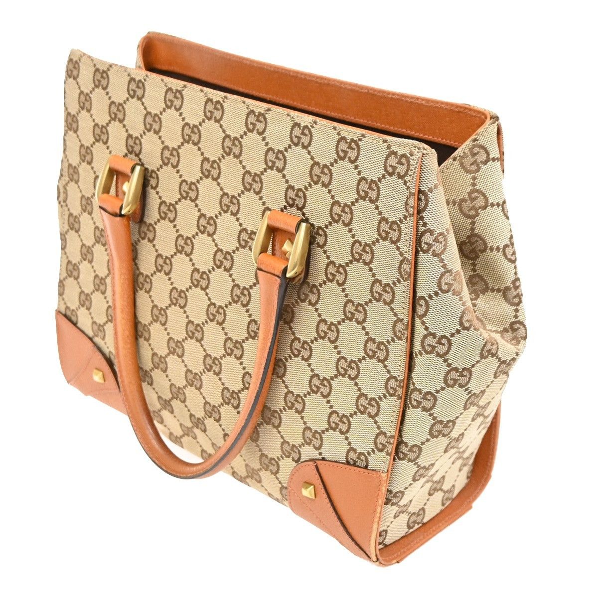 Gucci Gucci Nailhead Tote GG Canvas Size ONE SIZE - 4 Thumbnail