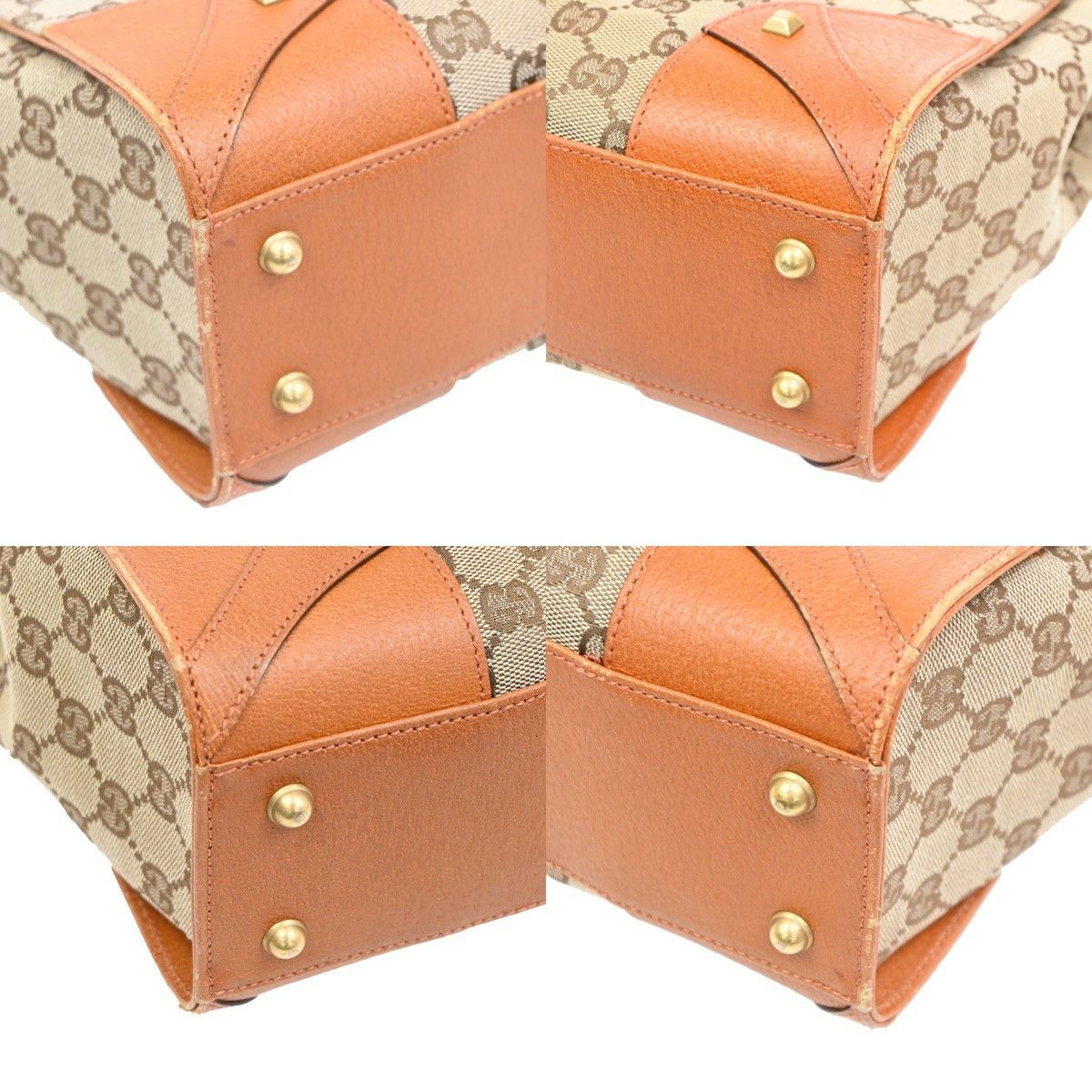 Gucci Gucci Nailhead Tote GG Canvas Size ONE SIZE - 9 Thumbnail