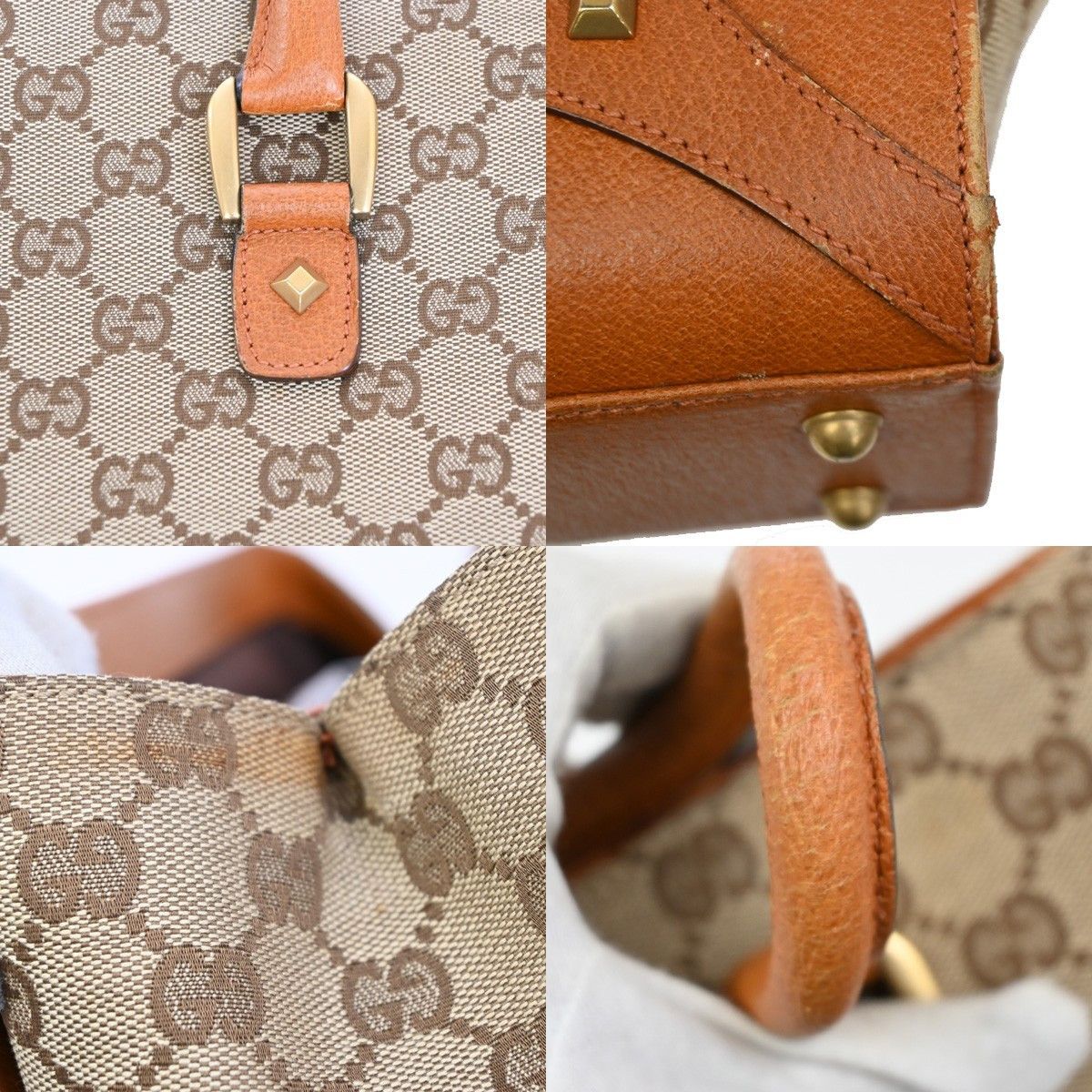 Gucci Gucci Nailhead Tote GG Canvas Size ONE SIZE - 11 Thumbnail