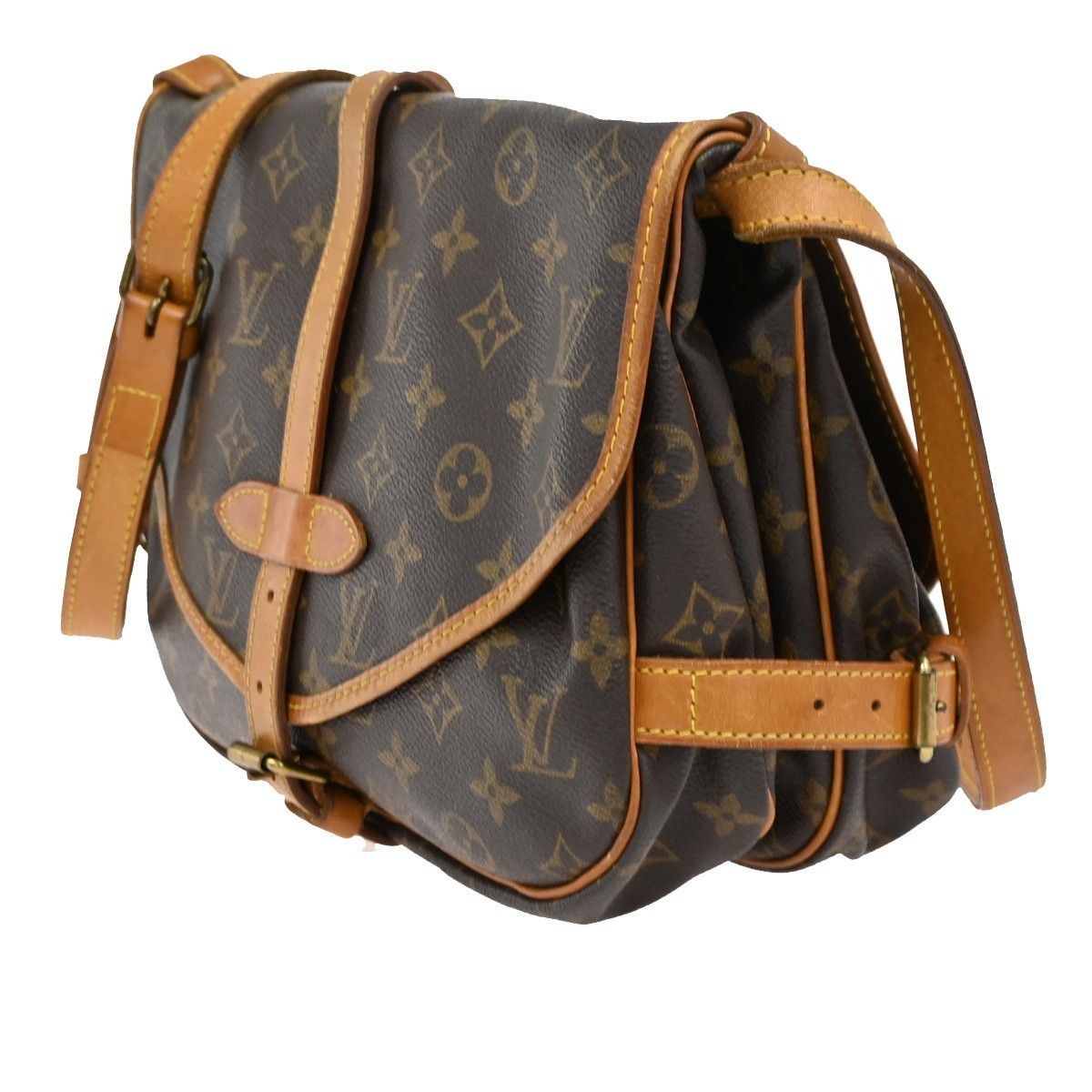 Louis Vuitton Louis Vuitton Saumur Handbag Monogram Canvas Size ONE SIZE - 3 Thumbnail