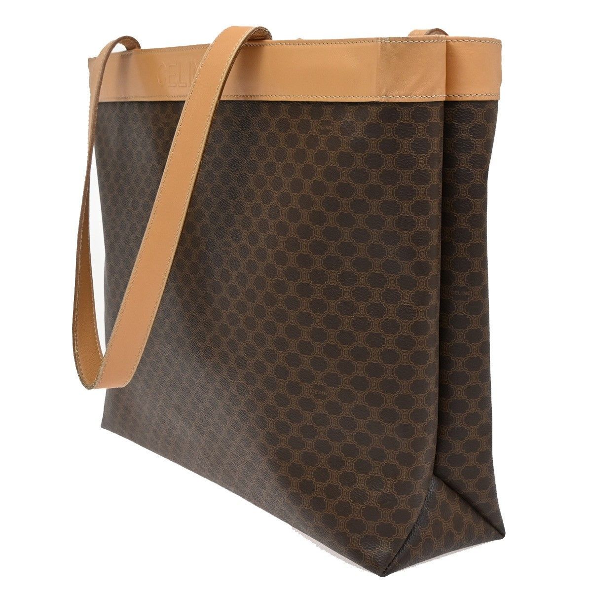 Celine Celine Vintage Macadam Tote bag Canvas and Leather Size ONE SIZE - 3 Thumbnail
