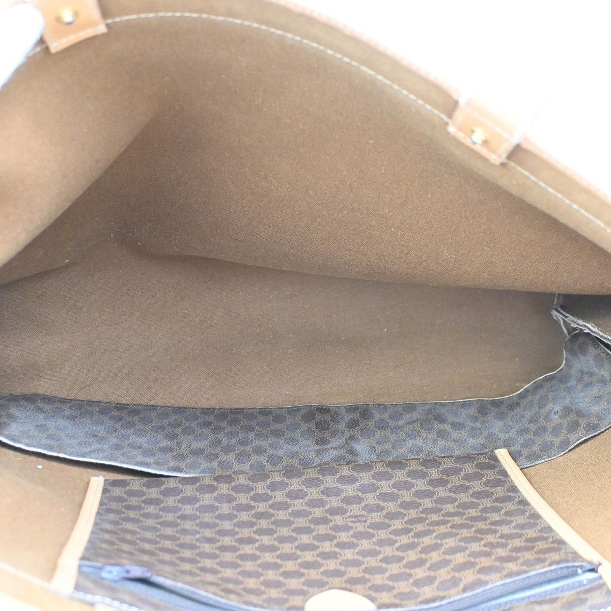 Celine Celine Vintage Macadam Tote bag Canvas and Leather Size ONE SIZE - 12 Thumbnail