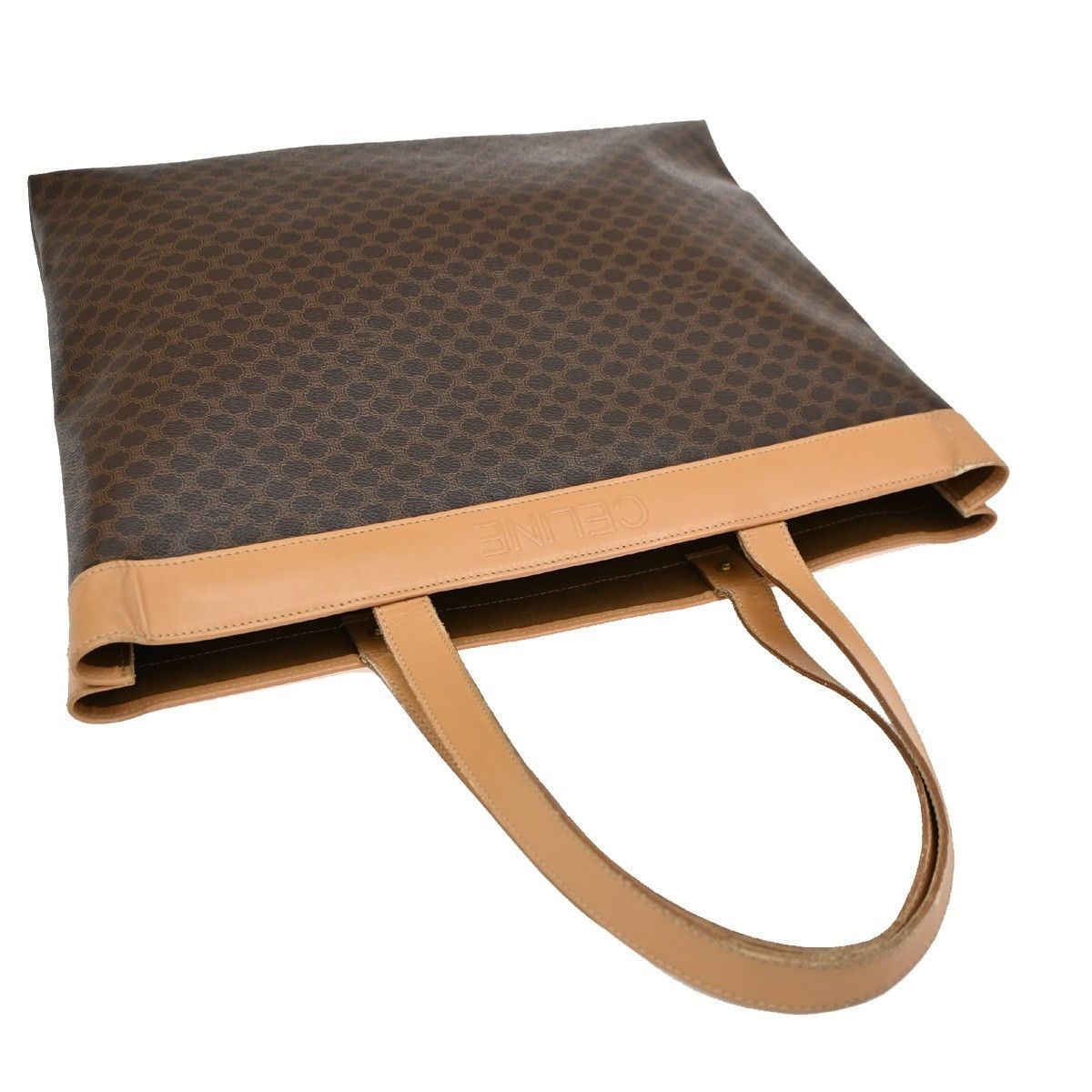 Celine Celine Vintage Macadam Tote bag Canvas and Leather Size ONE SIZE - 7 Thumbnail