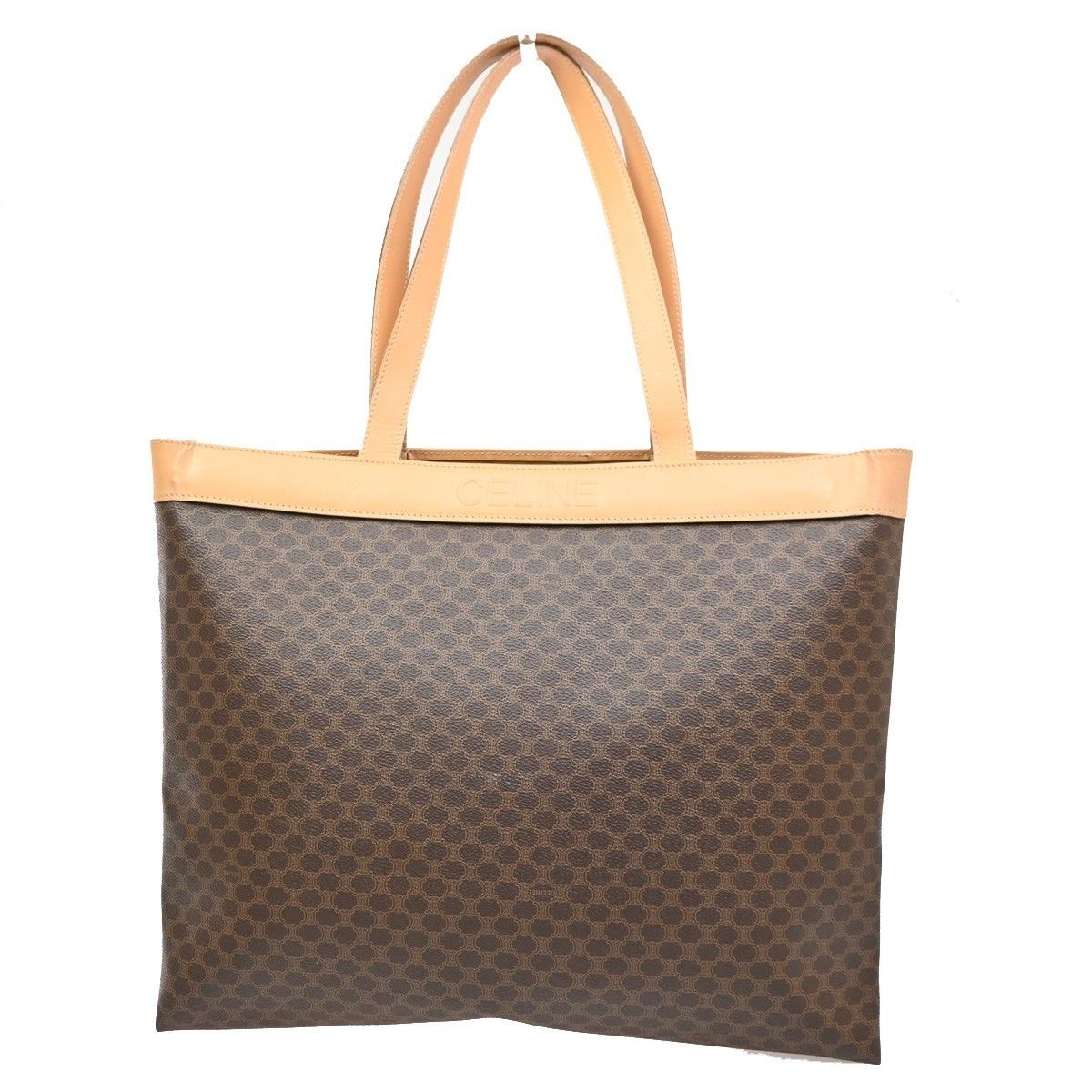 Celine Celine Vintage Macadam Tote bag Canvas and Leather Size ONE SIZE - 2 Thumbnail