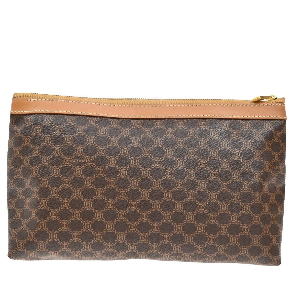 Celine Celine Macadam Pochette Canvas and Leather Size ONE SIZE - 2 Thumbnail