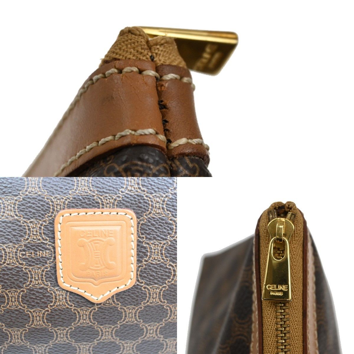 Celine Celine Macadam Pochette Canvas and Leather Size ONE SIZE - 11 Thumbnail