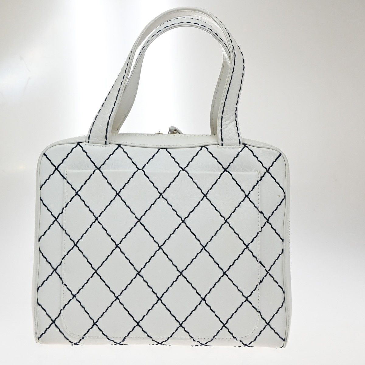 Chanel Chanel Surpique Zip Around Satchel Quilted Leather Size ONE SIZE - 2 Thumbnail