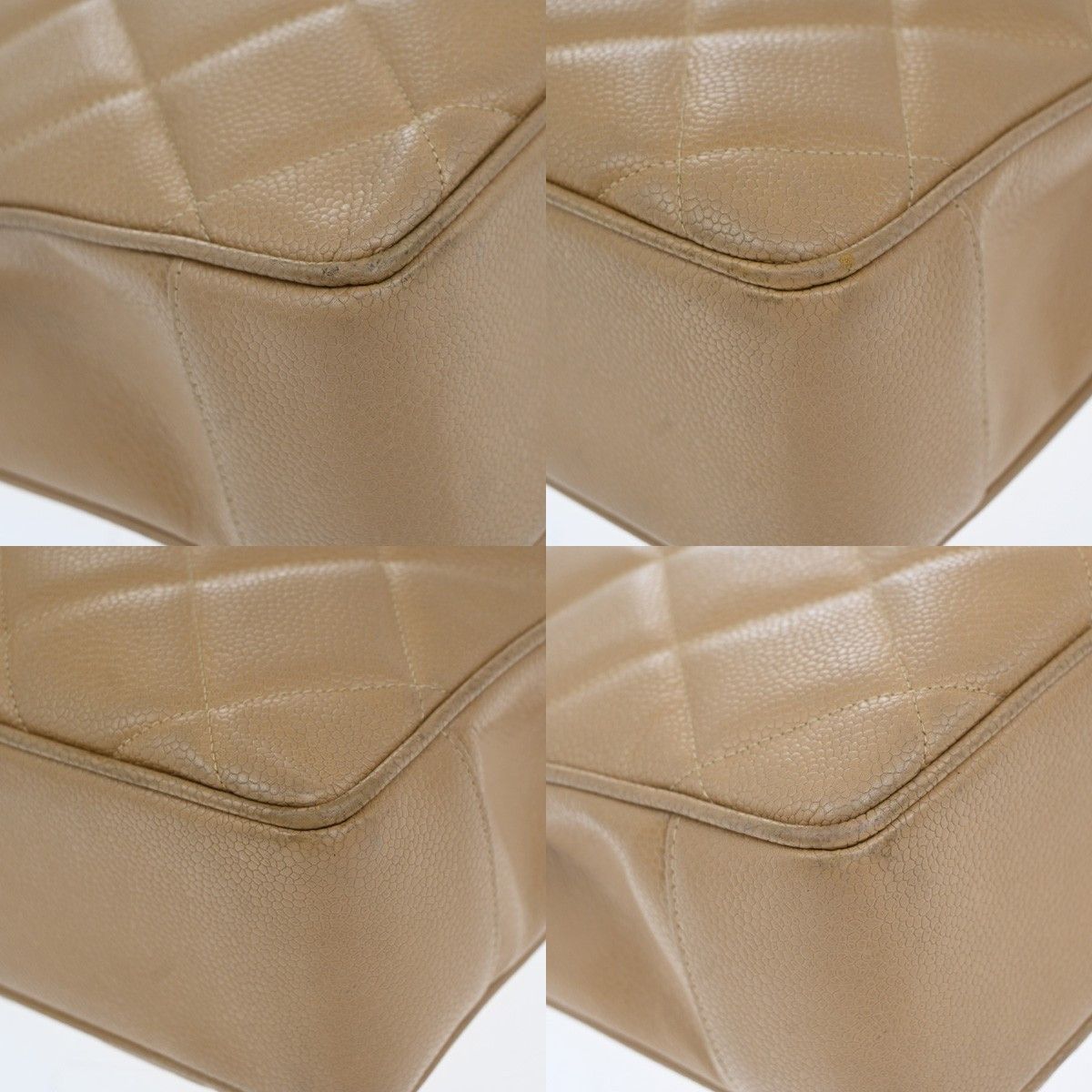 Chanel Chanel Vintage CC Lock Pocket Tote Quilted Caviar Size ONE SIZE - 9 Thumbnail