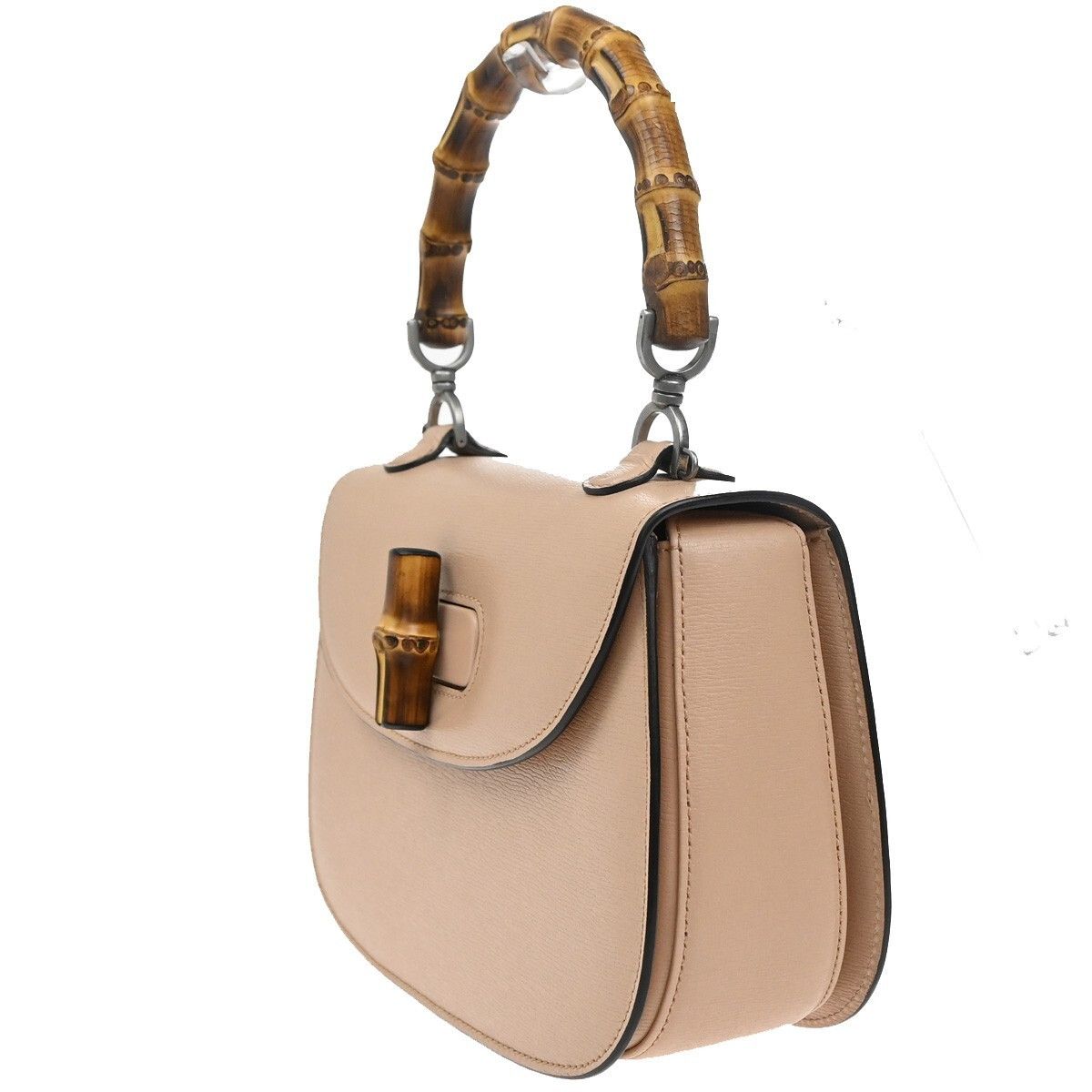 Gucci Gucci Bamboo 1947 Top Handle Bag Leather Size ONE SIZE - 3 Thumbnail