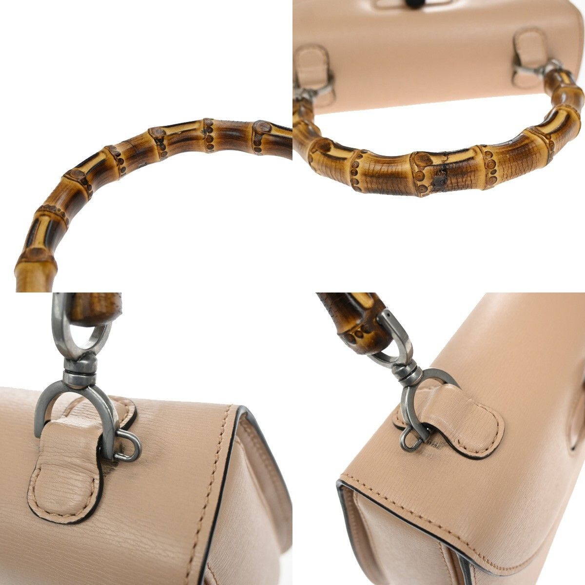 Gucci Gucci Bamboo 1947 Top Handle Bag Leather Size ONE SIZE - 10 Thumbnail