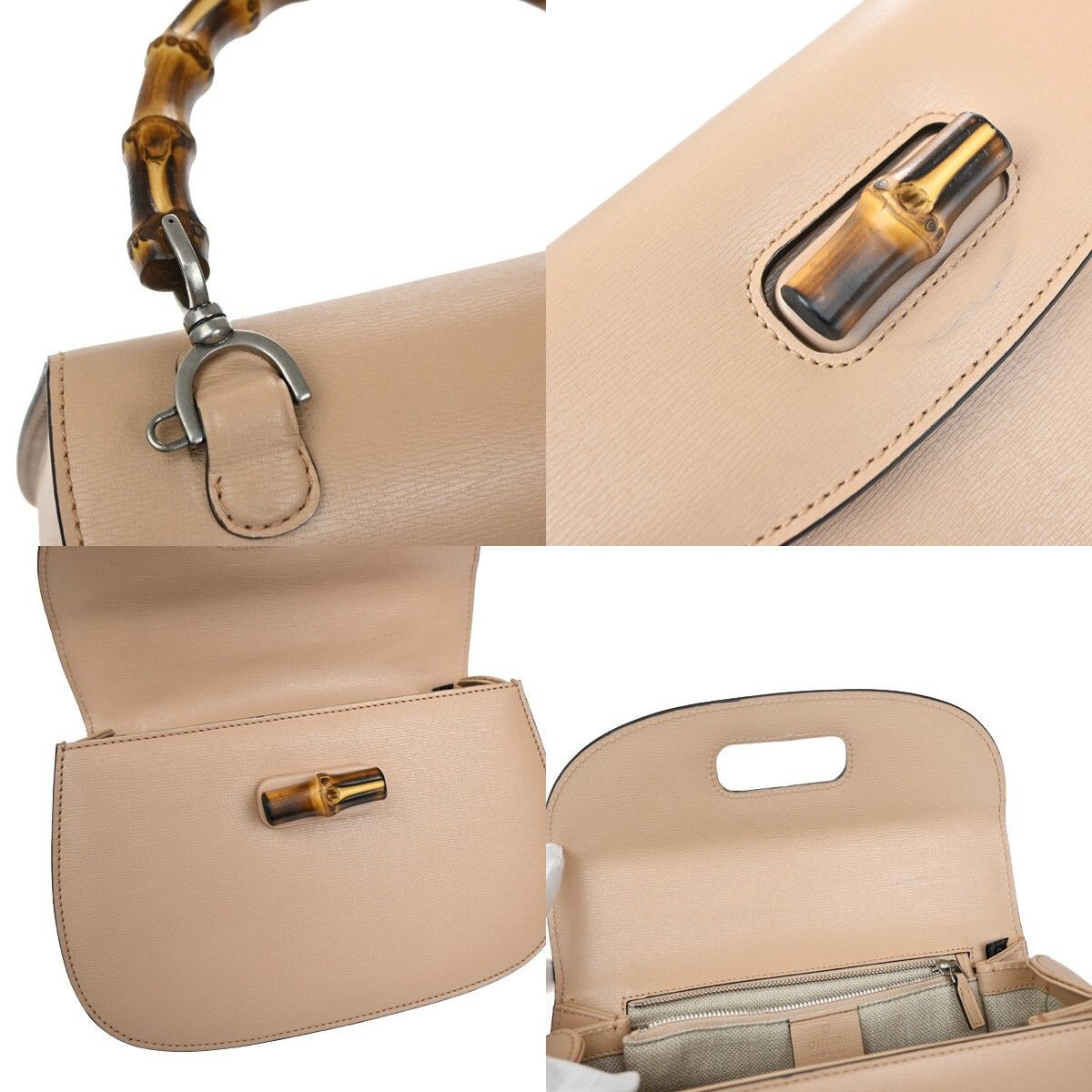 Gucci Gucci Bamboo 1947 Top Handle Bag Leather Size ONE SIZE - 11 Thumbnail