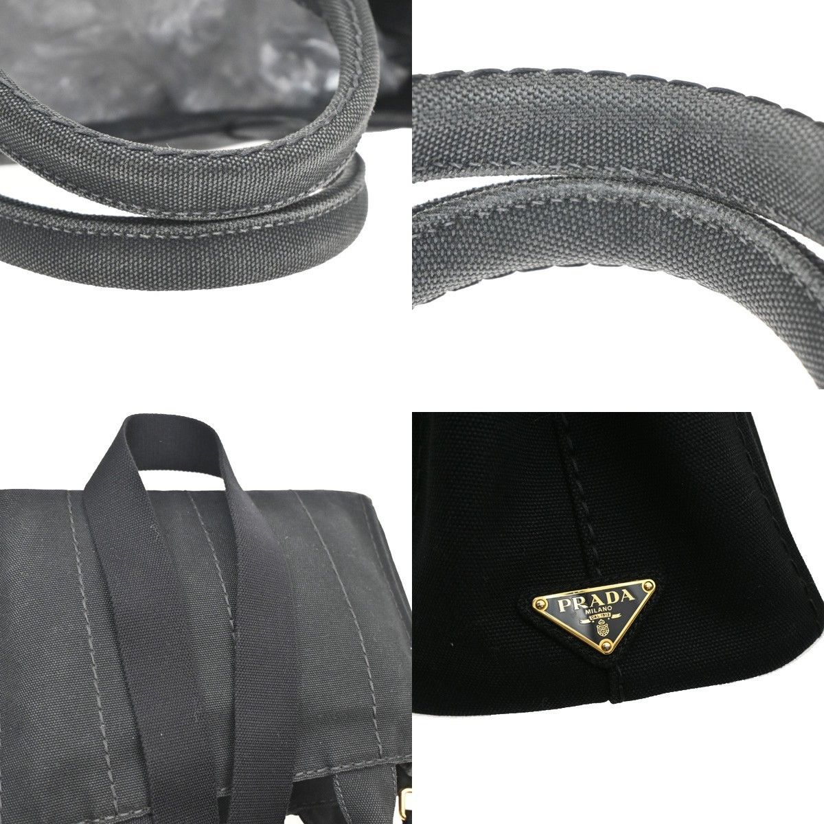 Prada Prada Canapa Convertible Tote Canvas Size ONE SIZE - 10 Thumbnail