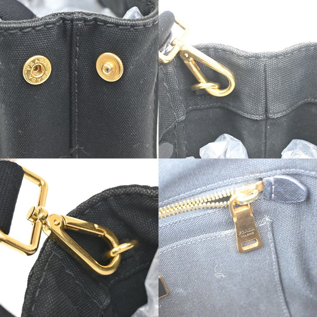 Prada Prada Canapa Convertible Tote Canvas Size ONE SIZE - 11 Thumbnail