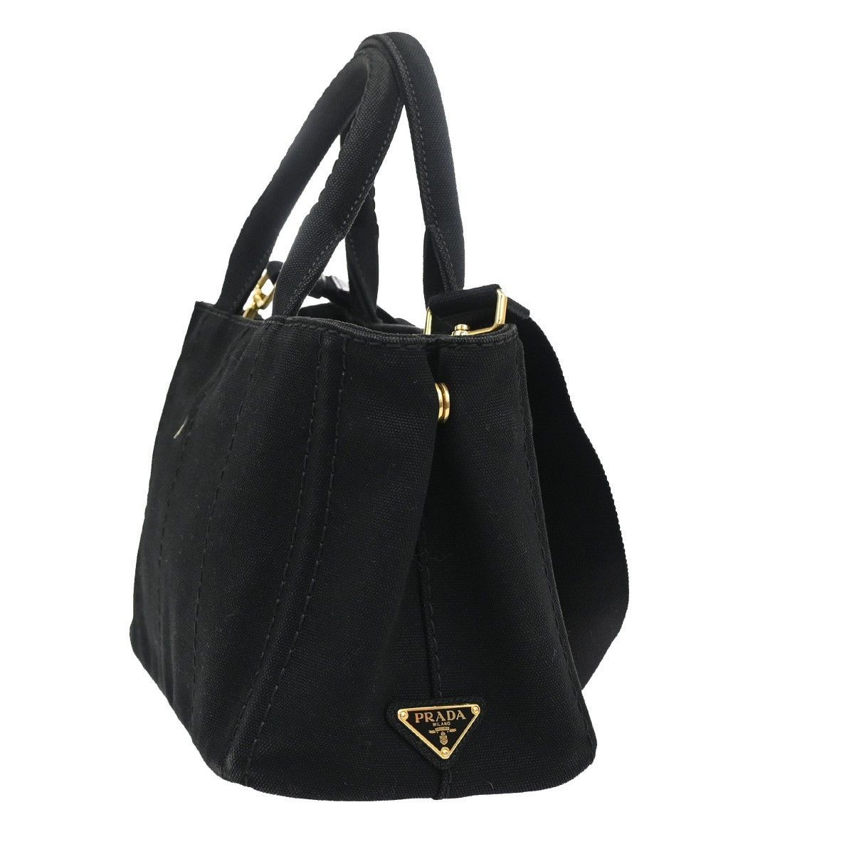Prada Prada Canapa Convertible Tote Canvas Size ONE SIZE - 4 Thumbnail