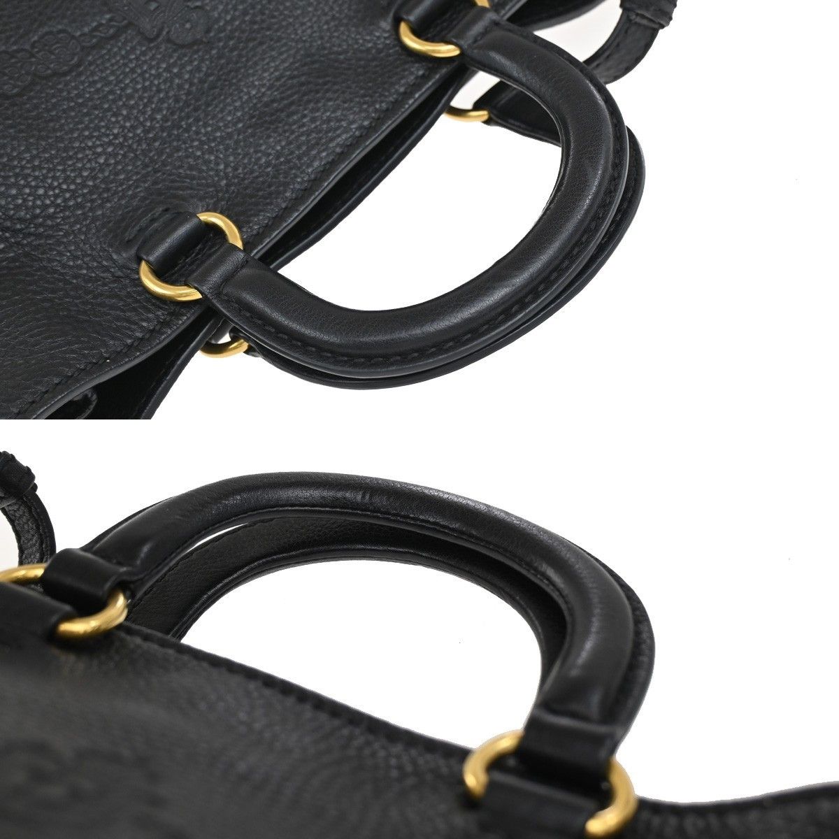 Prada Prada Embossed Logo Convertible Open Tote Vitello Daino Size ONE SIZE - 11 Thumbnail