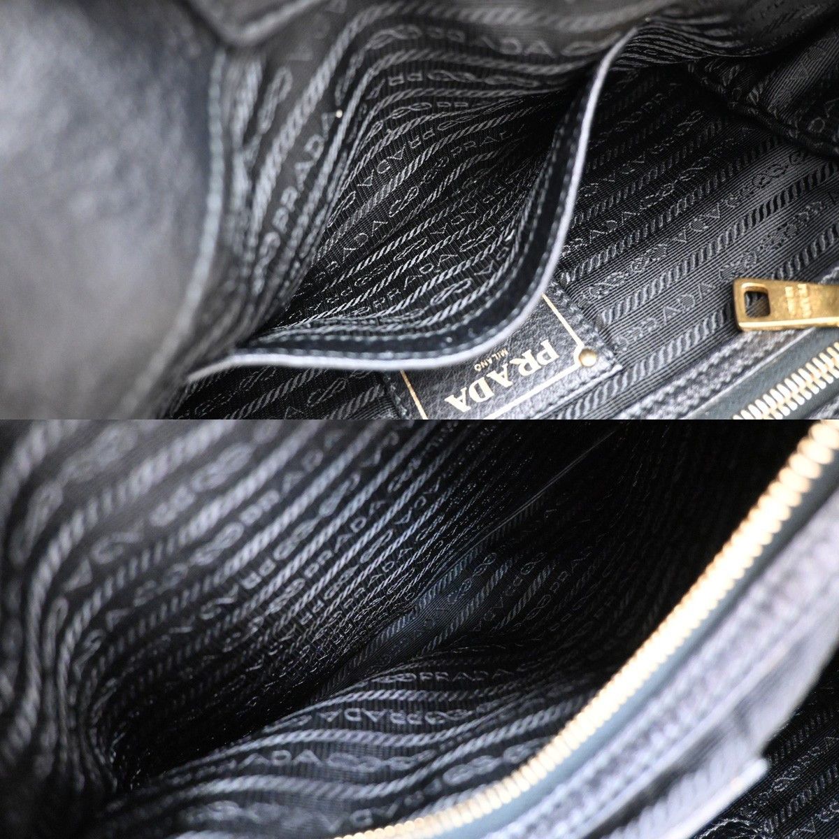 Prada Prada Embossed Logo Convertible Open Tote Vitello Daino Size ONE SIZE - 12 Thumbnail