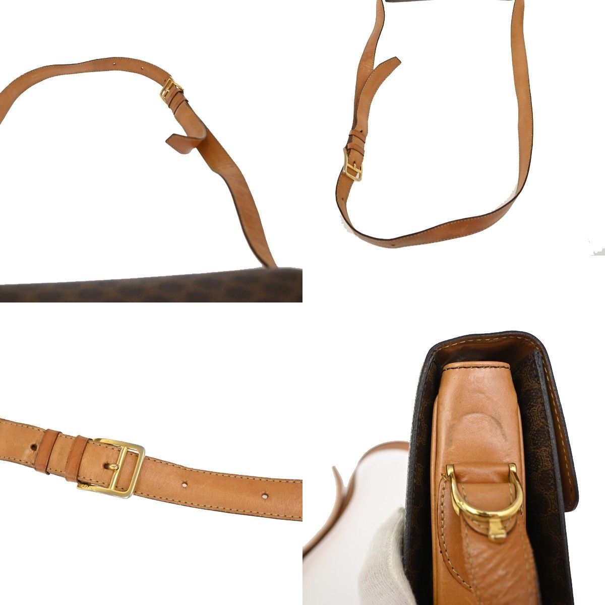 Celine Celine Vintage Horse Carriage Macadam Shoulder Bag Canvas Size ONE SIZE - 13 Thumbnail