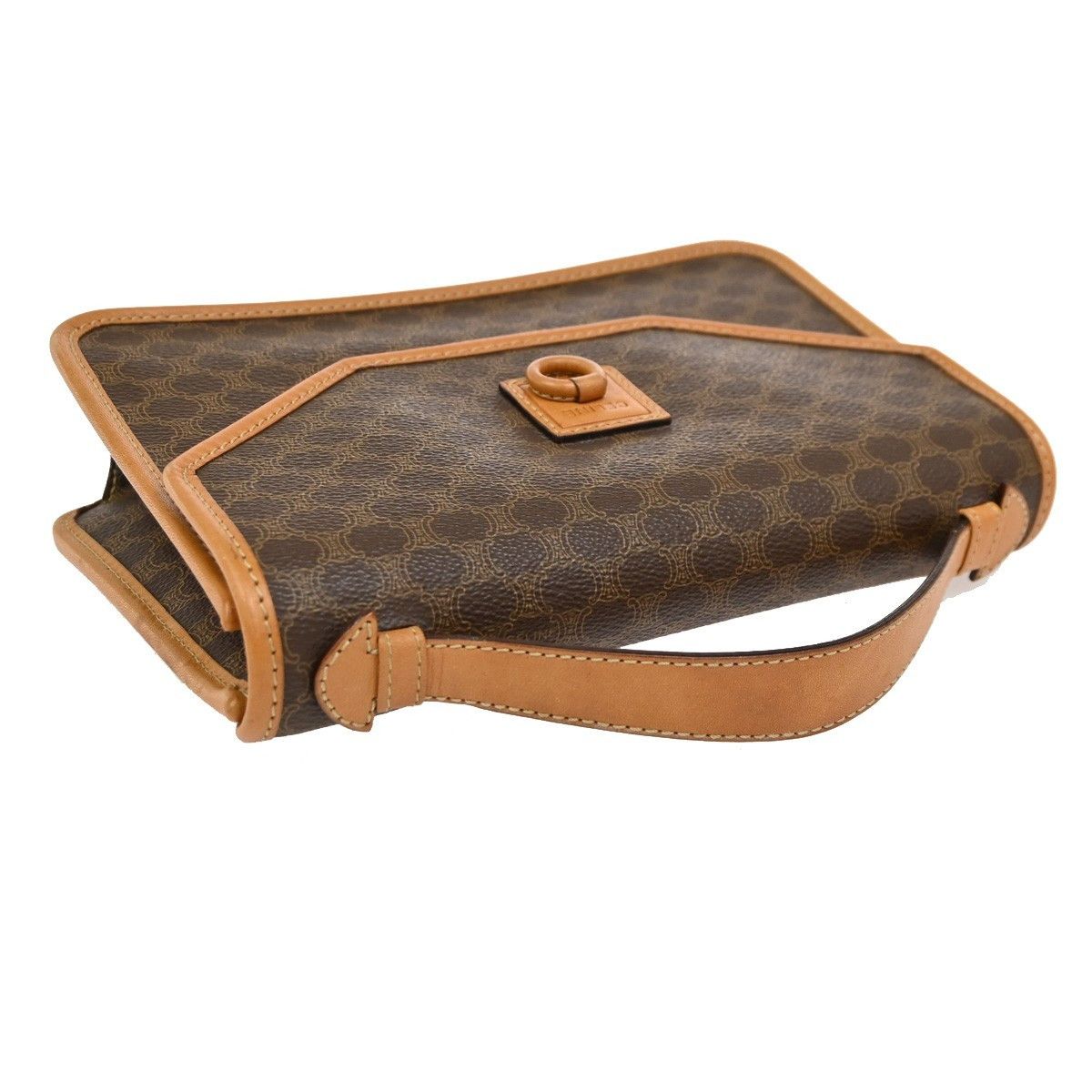 Celine Celine Vintage Macadam Handbag Canvas and Leather Size ONE SIZE - 7 Thumbnail