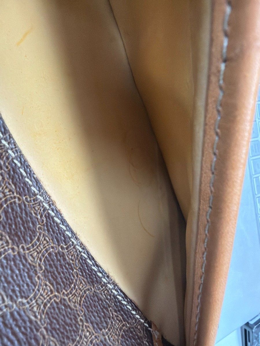 Celine Celine Vintage Macadam Handbag Canvas and Leather Size ONE SIZE - 14 Thumbnail