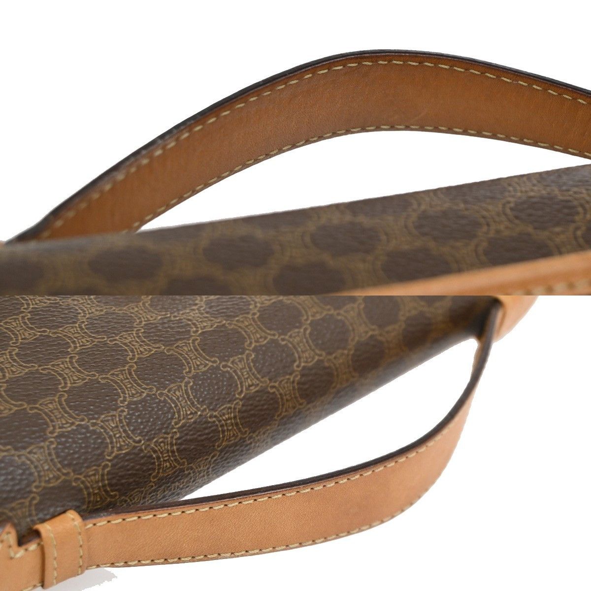 Celine Celine Vintage Macadam Handbag Canvas and Leather Size ONE SIZE - 10 Thumbnail