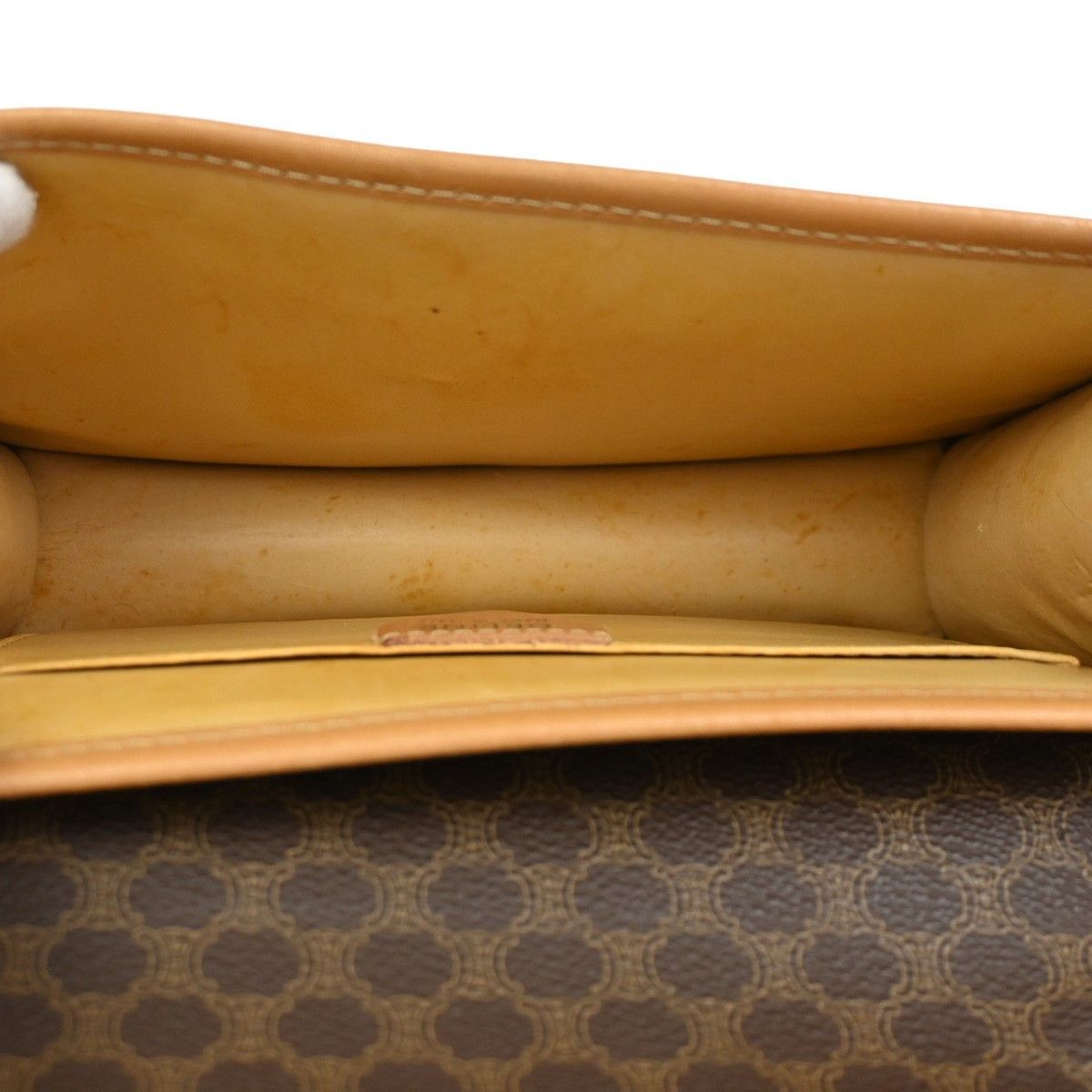 Celine Celine Vintage Macadam Handbag Canvas and Leather Size ONE SIZE - 4 Thumbnail