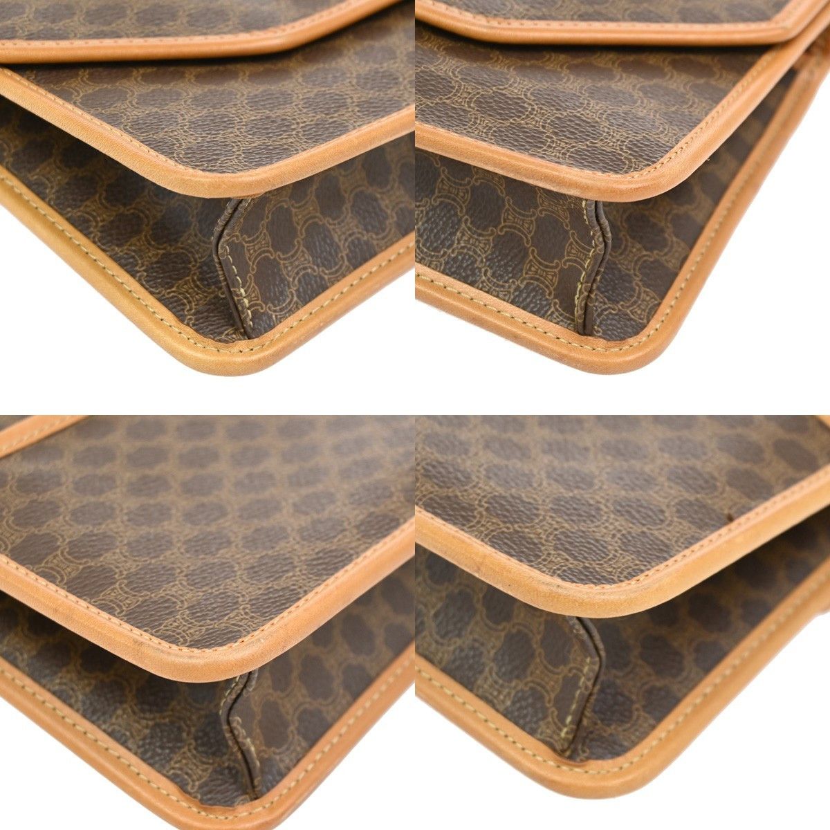 Celine Celine Vintage Macadam Handbag Canvas and Leather Size ONE SIZE - 8 Thumbnail