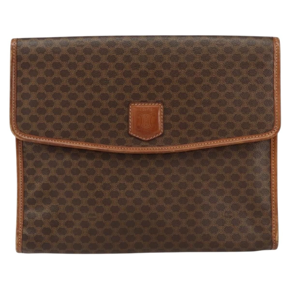 Celine Celine Macadam Pochette Canvas and Leather Size ONE SIZE - 17 Thumbnail
