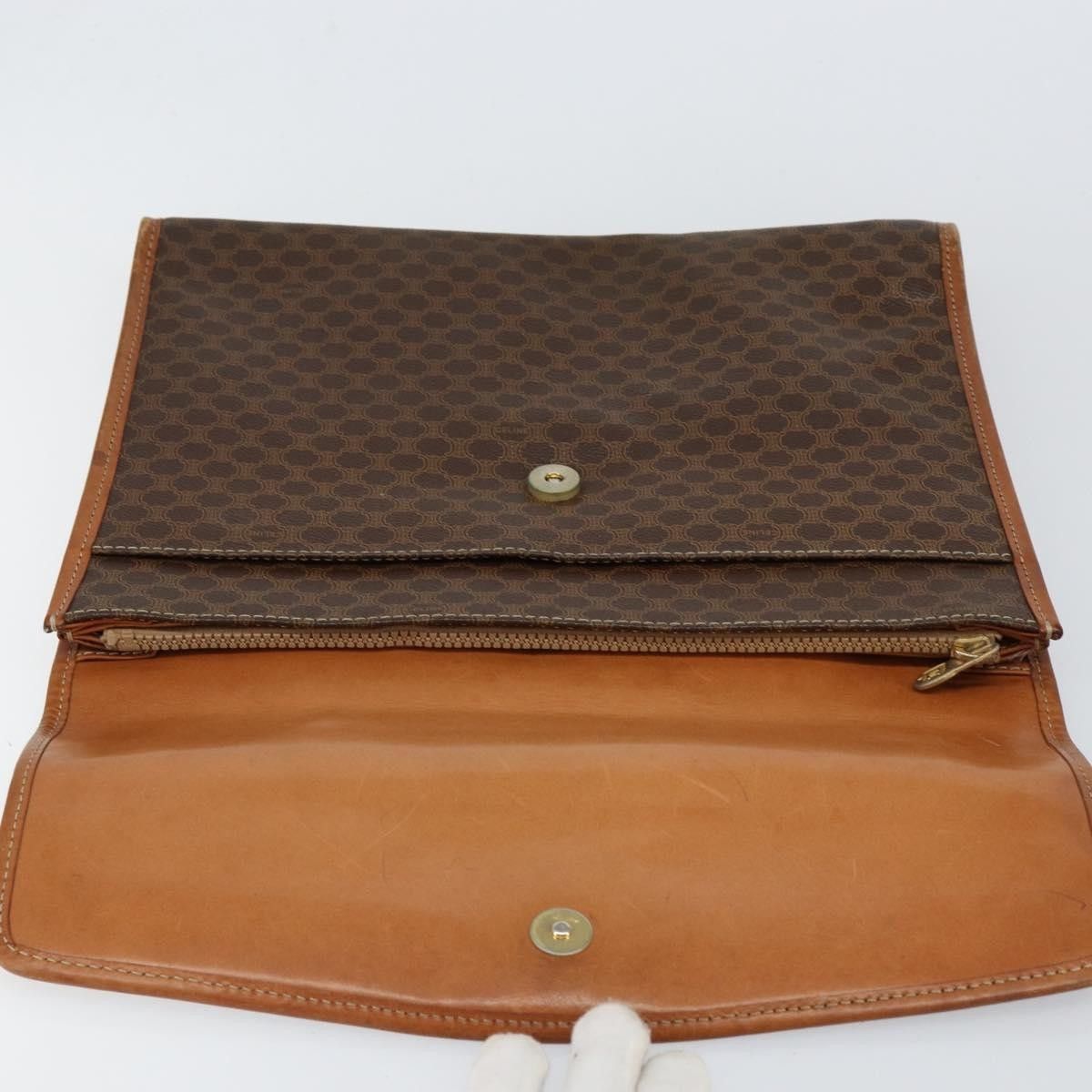 Celine Celine Macadam Pochette Canvas and Leather Size ONE SIZE - 14 Thumbnail