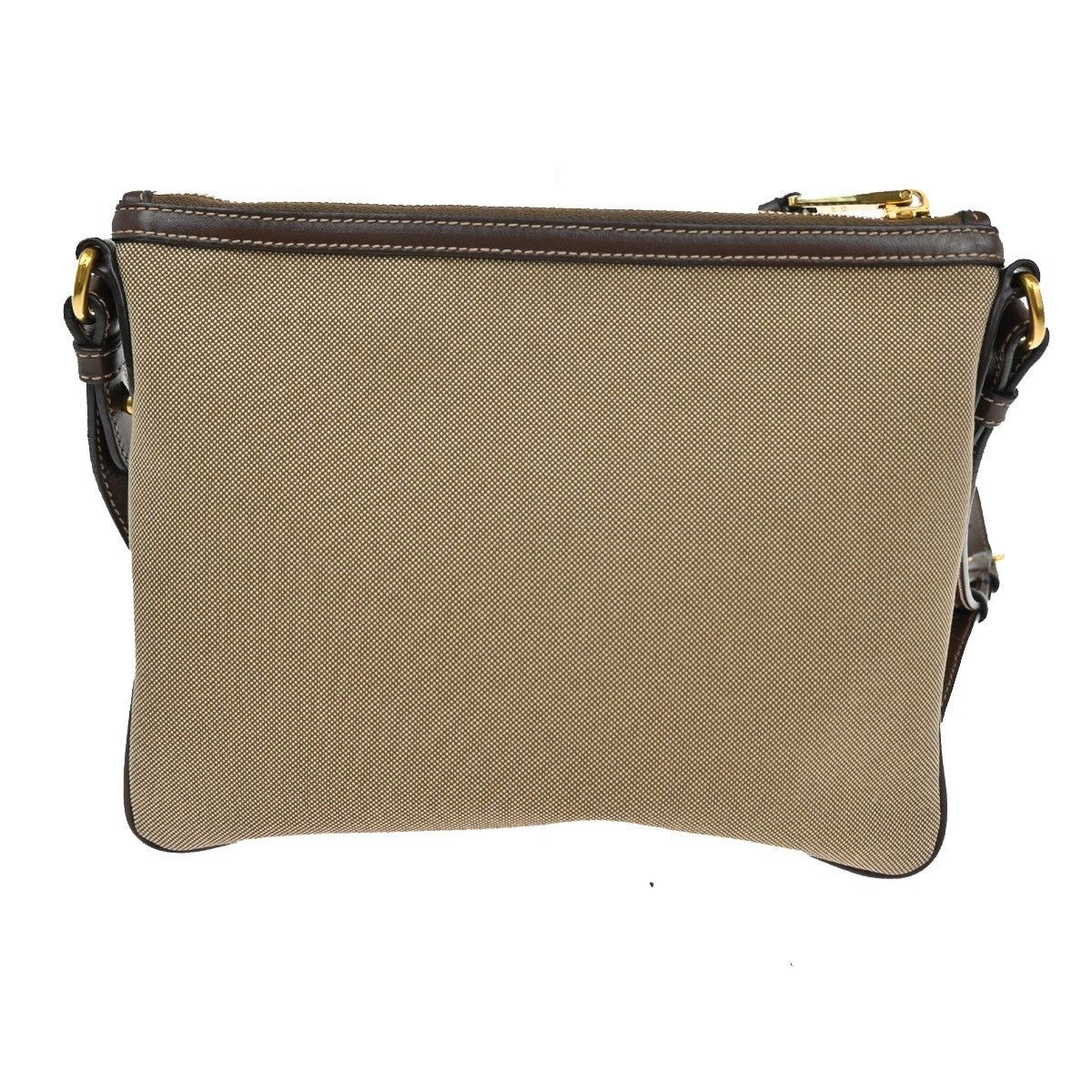 Prada Prada Logo Double Zip Crossbody Bag Canvas Size ONE SIZE - 2 Thumbnail