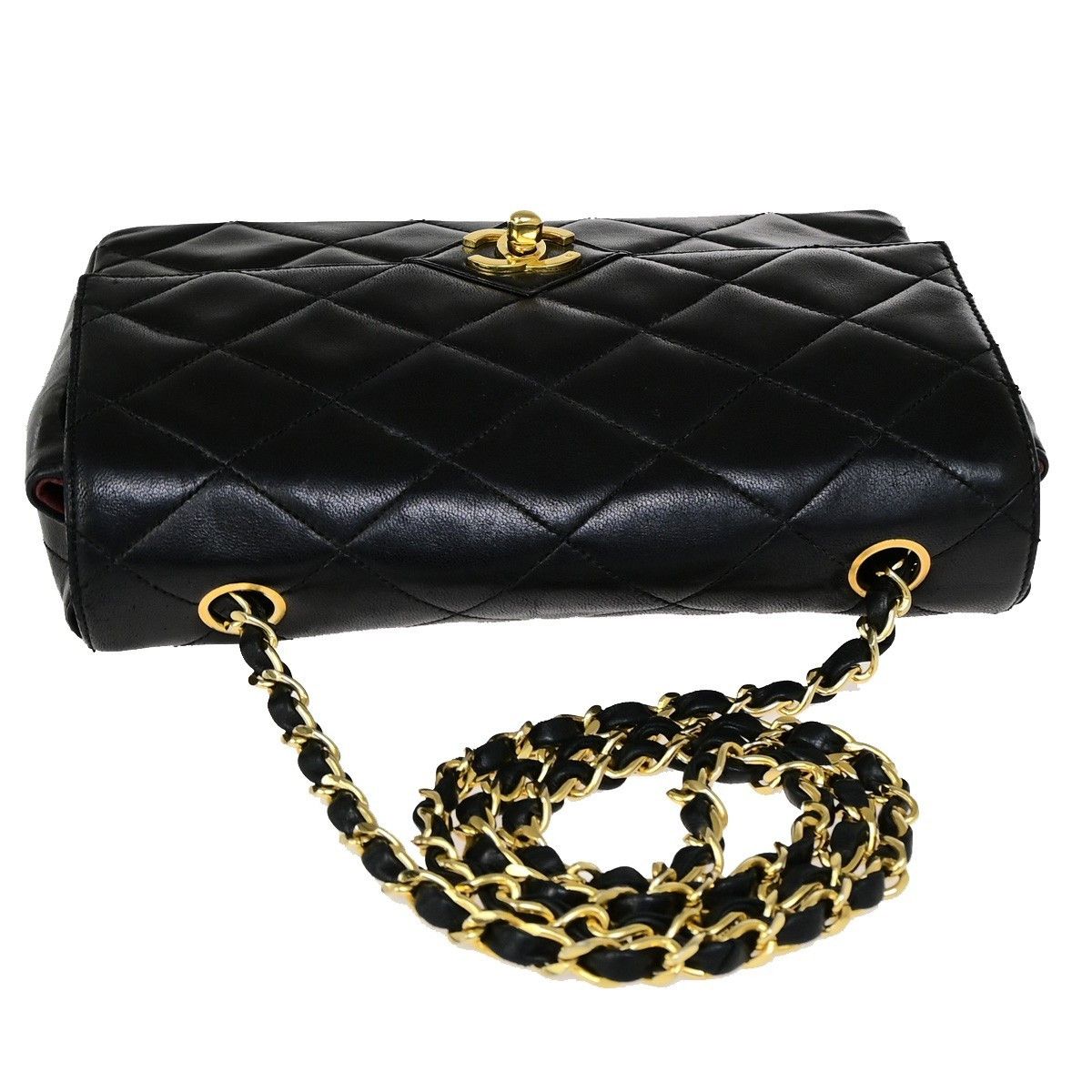 Chanel Chanel Vintage CC Chain Flap Bag Quilted Lambskin Size ONE SIZE - 6 Thumbnail