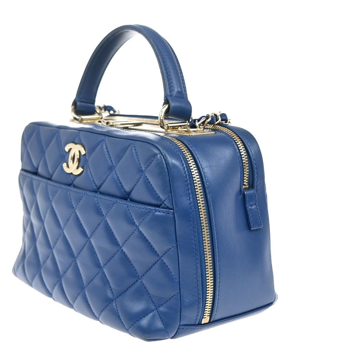 Chanel Chanel Trendy CC Bowling Bag Quilted Lambskin Size ONE SIZE - 3 Thumbnail