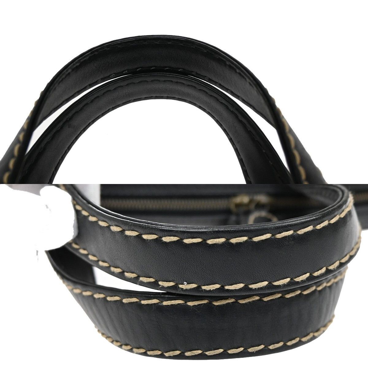 Chanel Chanel Surpique Zip Around Satchel Quilted Leather Size ONE SIZE - 12 Thumbnail