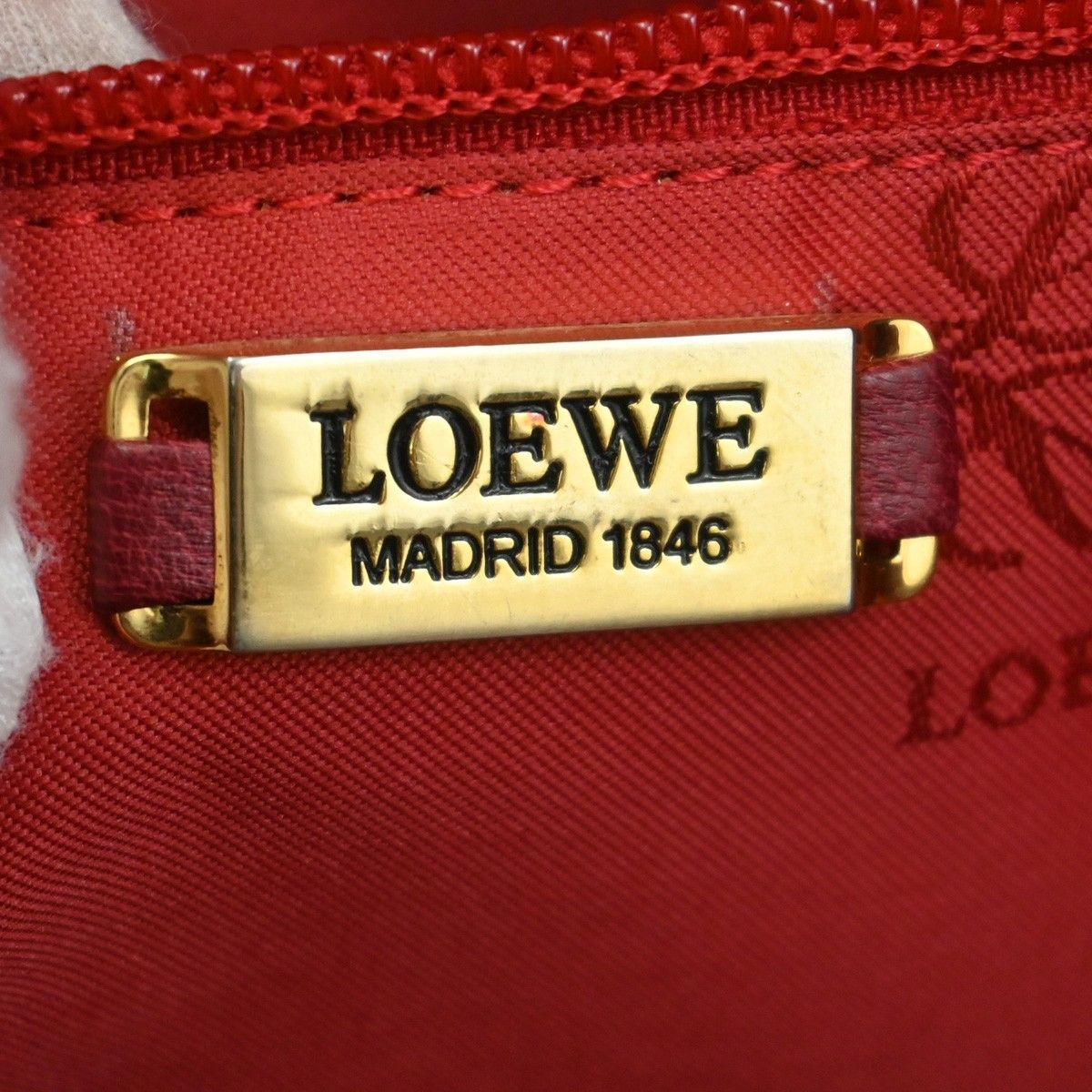 Loewe Loewe Vintage Anagram Tote Leather Size ONE SIZE - 6 Thumbnail