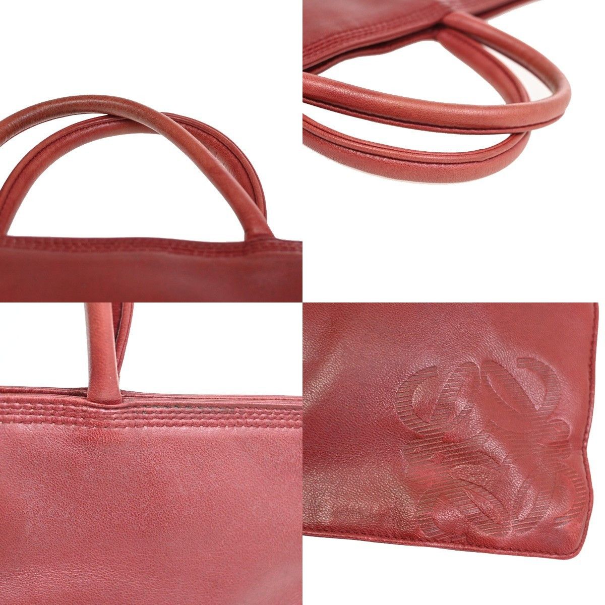Loewe Loewe Vintage Anagram Tote Leather Size ONE SIZE - 11 Thumbnail