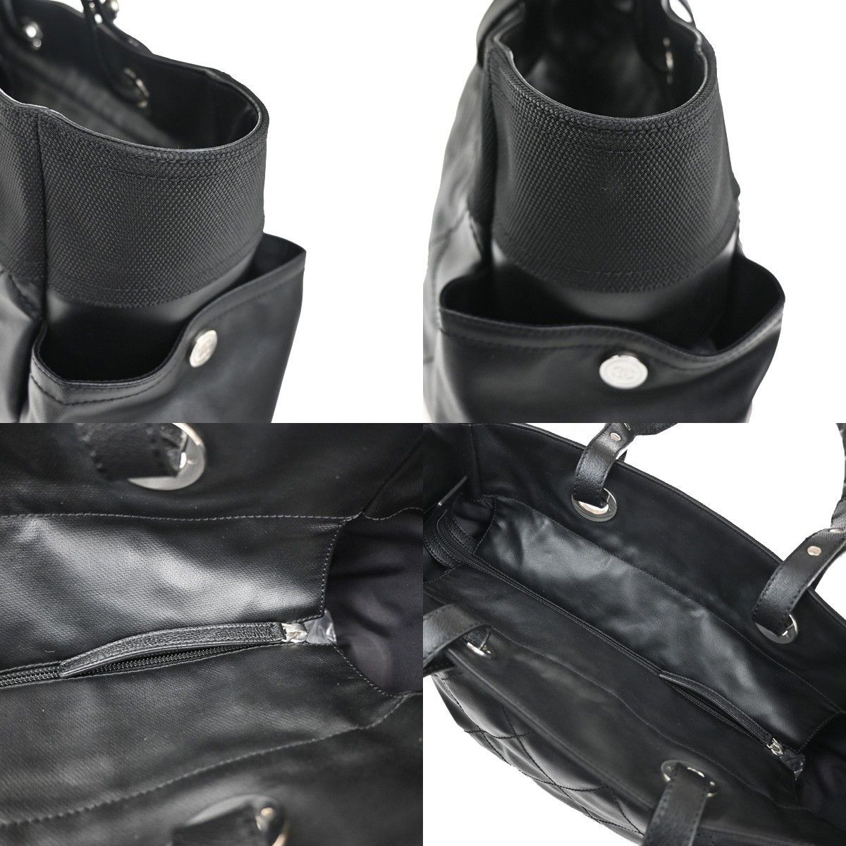 Chanel Chanel Biarritz Pocket Tote Quilted Coated Canvas Size ONE SIZE - 12 Thumbnail
