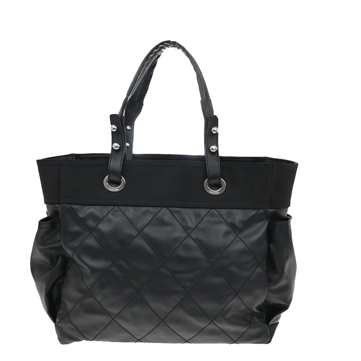 Chanel Chanel Biarritz Pocket Tote Quilted Coated Canvas Size ONE SIZE - 2 Thumbnail