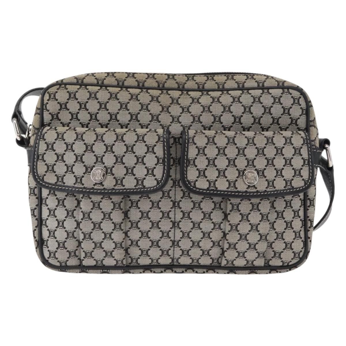 Celine Celine Vintage Macadam Shoulder Bag Canvas and Leather Size ONE SIZE - 18 Thumbnail