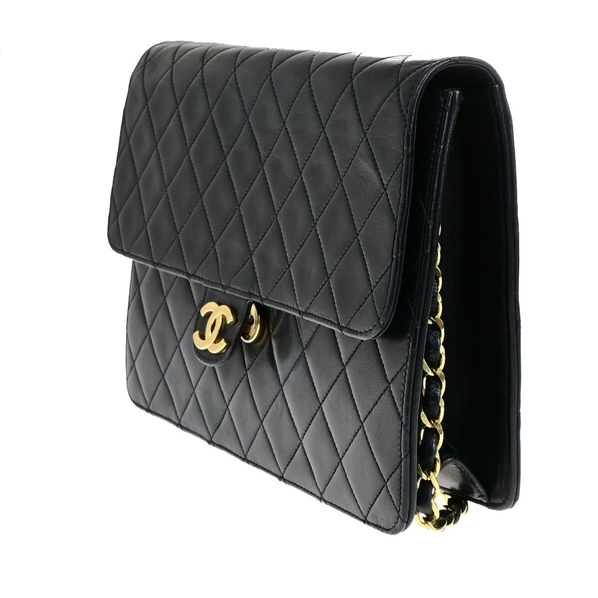 Chanel Chanel Vintage Chain Flap Bag Quilted Leather Size ONE SIZE - 3 Thumbnail