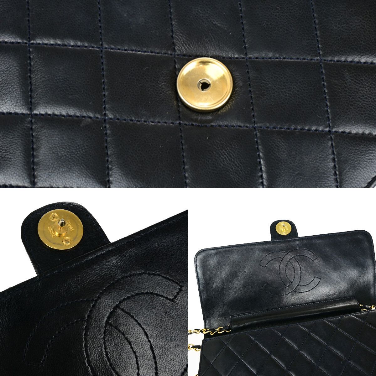 Chanel Chanel Vintage Chain Flap Bag Quilted Leather Size ONE SIZE - 9 Thumbnail