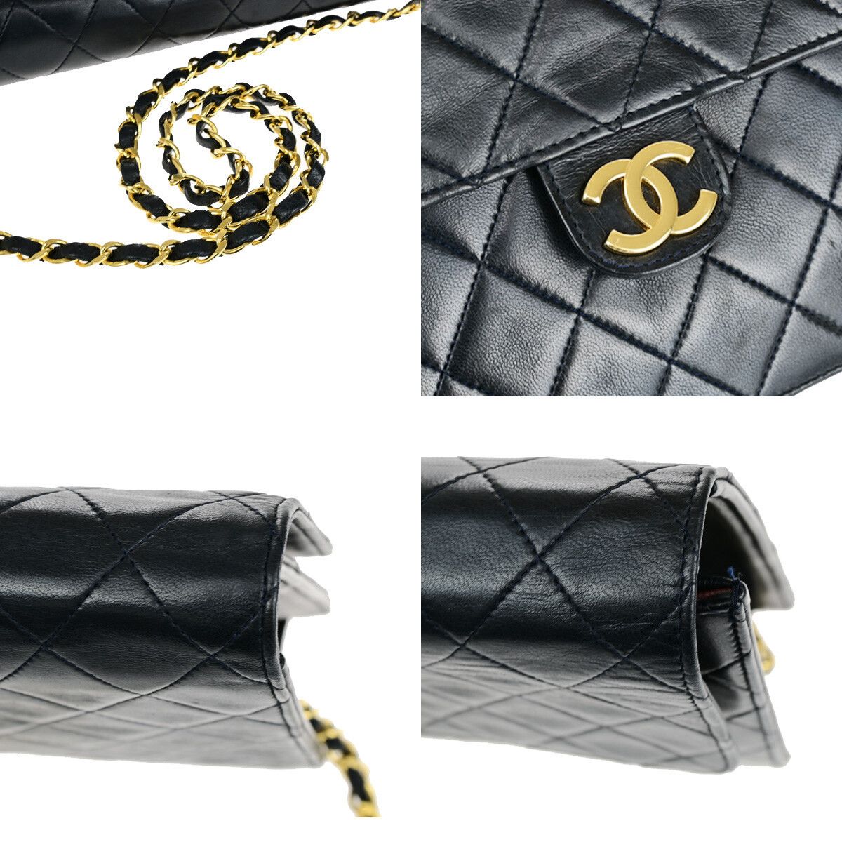 Chanel Chanel Vintage Chain Flap Bag Quilted Leather Size ONE SIZE - 8 Thumbnail