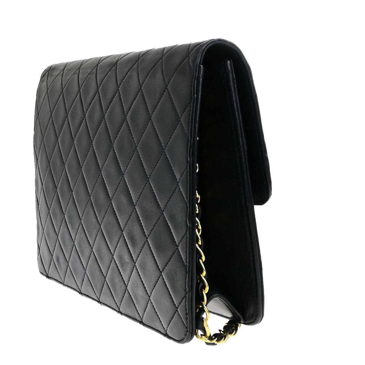 Chanel Chanel Vintage Chain Flap Bag Quilted Leather Size ONE SIZE - 4 Thumbnail